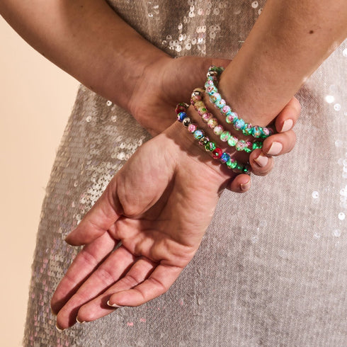 Glockenblume | Firefly Glas Diamanten Armband